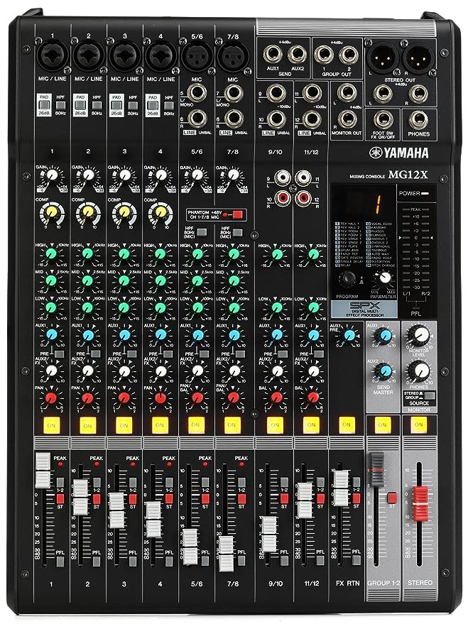 Yamaha MG12X Analog Mixing Console: Unleash Your Audio Creativity