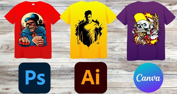 Master T-Shirt Design with Photoshop, Illustrator, and Canva aryainfographic