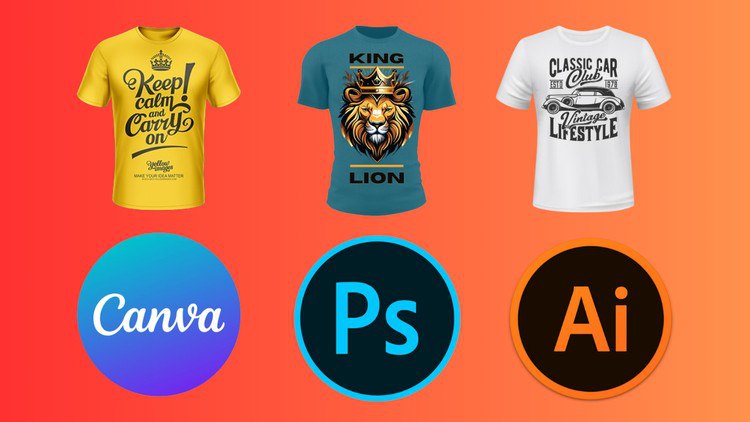 T-Shirt Design Mastery: Illustrator, Photoshop and Canva aryainfographic